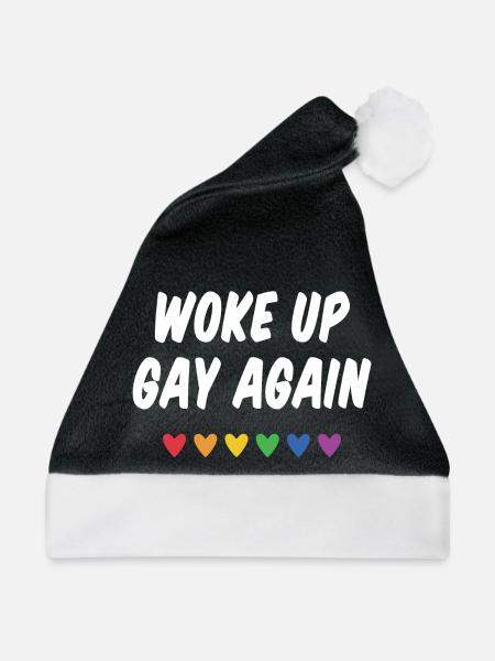 Wieder aufgewacht - Pride Month - Weihnachtsmütze - Schwarz/Weiß - Vorne