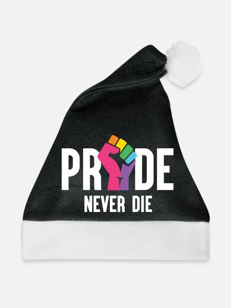 Pride Month LGBT - Pride Never Die - Weihnachtsmütze - Schwarz/Weiß