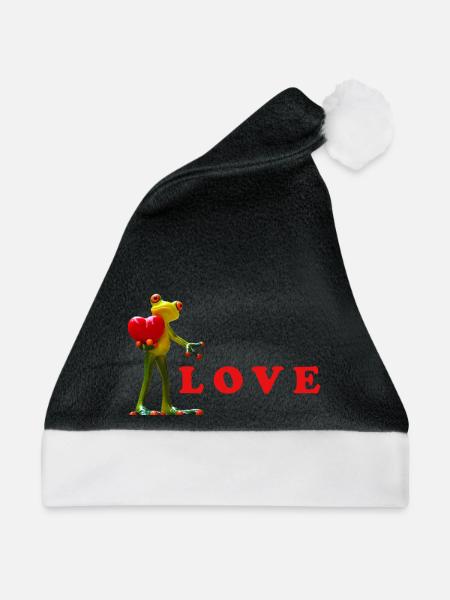 Liebe Samen mit bunten Samen - Weihnachtsmütze - Schwarz/Weiß