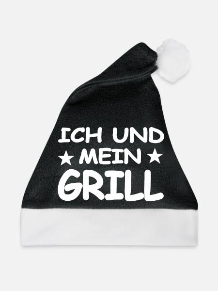 Grillen - Weihnachtsmütze - Schwarz/Weiß