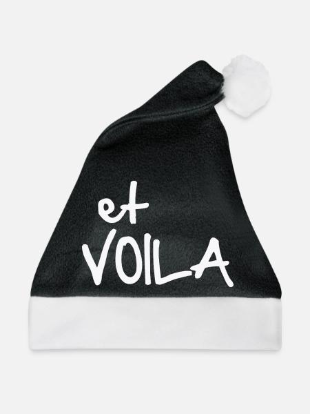 ET VOILA - Weihnachtsmütze - Schwarz/Weiß
