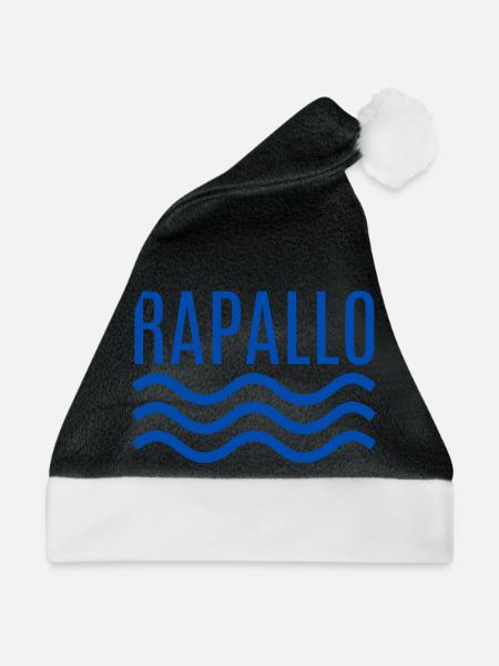 Rapallo Seawave-Emblem - Weihnachtsmütze - Schwarz/Weiß