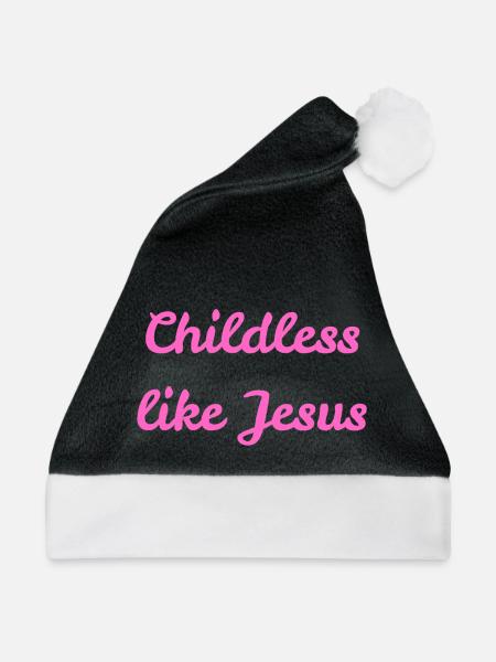 Kinderlos wie Jesus - Weihnachtsmütze - Schwarz/Weiß