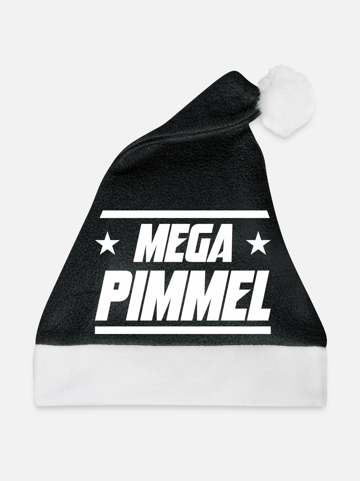 Mega Pimmel - Weihnachtsmütze - Schwarz/Weiß - Vorne
