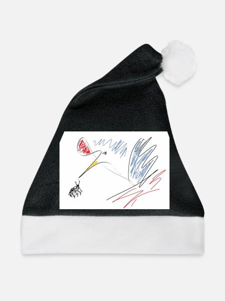 Schau genau da! - Weihnachtsmütze - Schwarz/Weiß