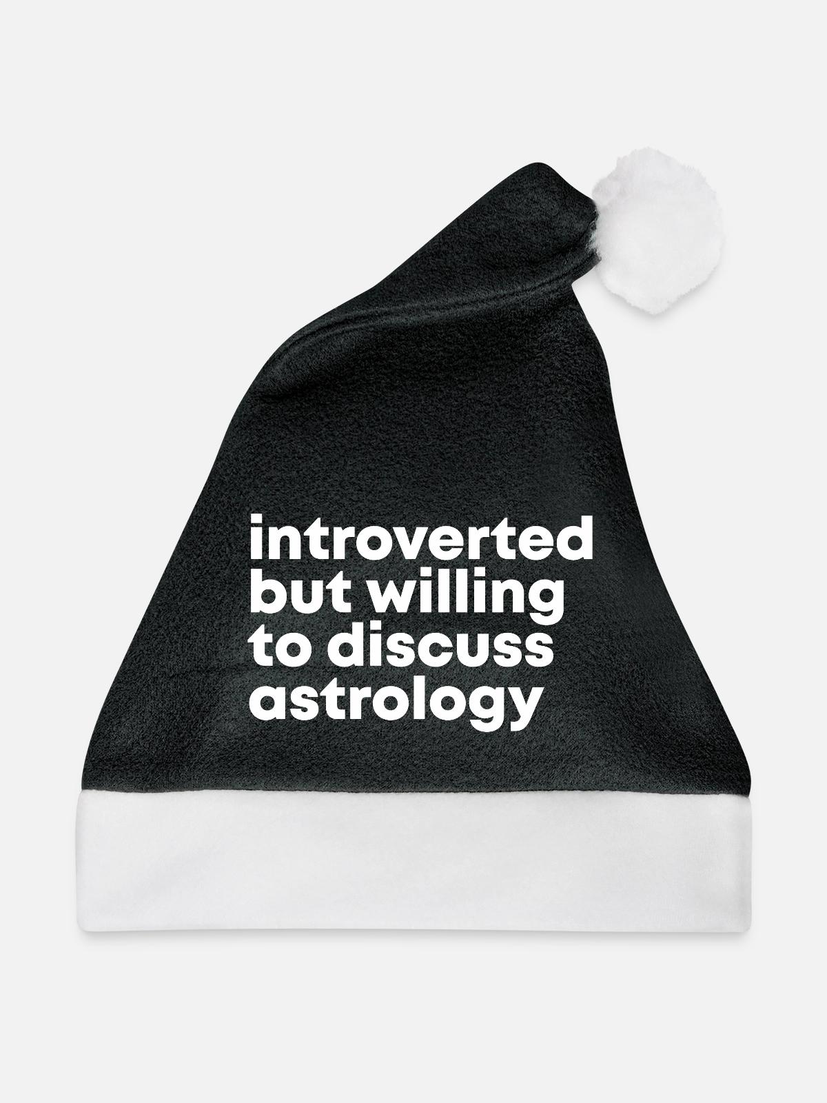 Astrologie Astrologie Astrologie - Weihnachtsmütze - Schwarz/Weiß - Vorne