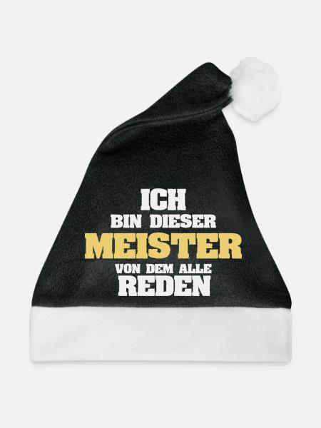 Beruf Meister - Weihnachtsmütze - Schwarz/Weiß