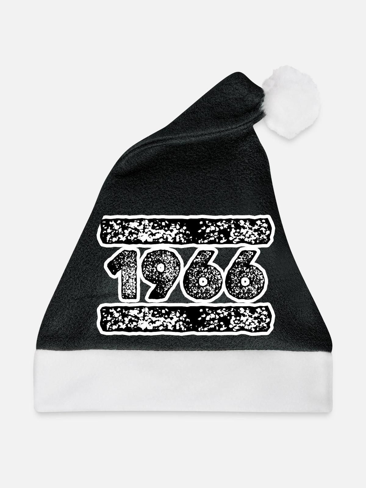 1976 Retro Celebration Design - Weihnachtsmütze - Schwarz/Weiß - Vorne
