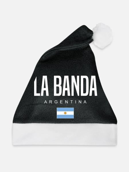 La Banda Argentinien Argentinier - Weihnachtsmütze - Schwarz/Weiß