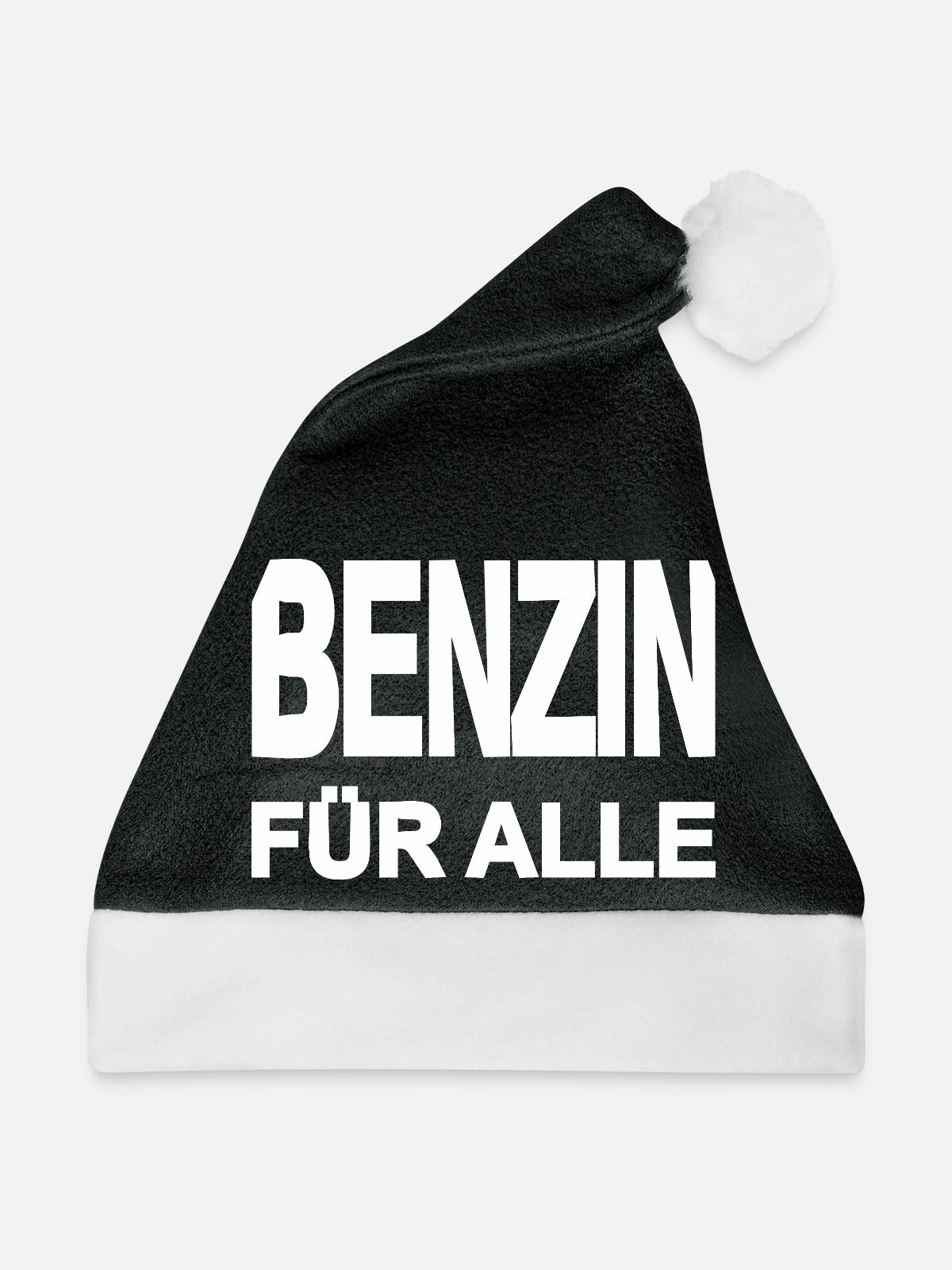 Benzin - Weihnachtsmütze - Schwarz/Weiß - Vorne