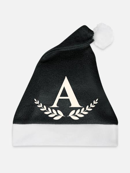 A - Weihnachtsmütze - Schwarz/Weiß - Vorne