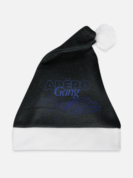 Apéro Gang Wine - Weihnachtsmütze - Schwarz/Weiß