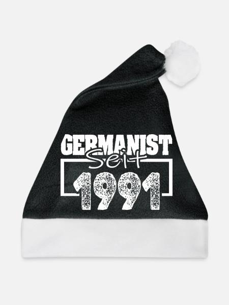 Germanist 1991 - Weihnachtsmütze - Schwarz/Weiß