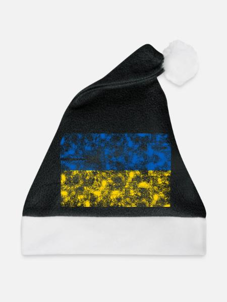Ukraine - Weihnachtsmütze - Schwarz/Weiß