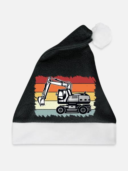 Bagger - Weihnachtsmütze - Schwarz/Weiß