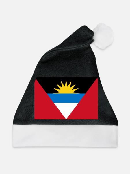 Antigua und Barbuda - Weihnachtsmütze - Schwarz/Weiß