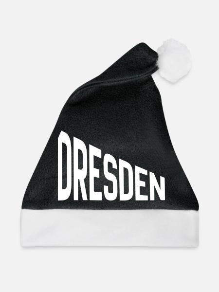 Dresden - Weihnachtsmütze - Schwarz/Weiß - Vorne