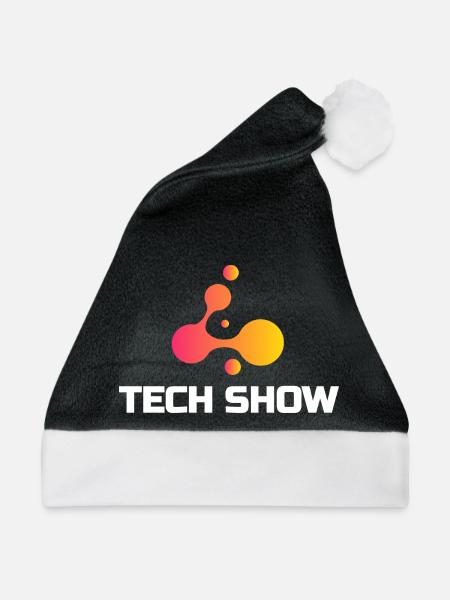 Technikshow Neon Blob Tee - Weihnachtsmütze - Schwarz/Weiß