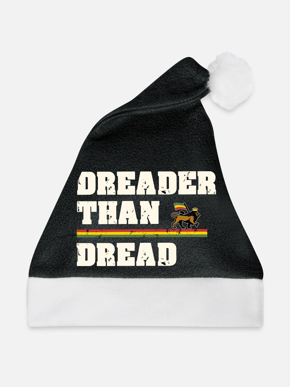 Dreader Than Dread - Weihnachtsmütze - Schwarz/Weiß - Vorne