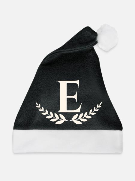 E - Weihnachtsmütze - Schwarz/Weiß - Vorne