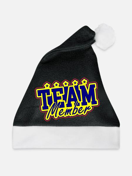 Team Mitglied - Weihnachtsmütze - Schwarz/Weiß