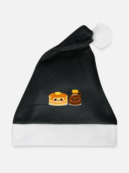 Pfannkuchen-und-Sirup-Freunde - Weihnachtsmütze - Schwarz/Weiß