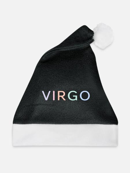 Pastel Virgo Gradient-Schriftart - Weihnachtsmütze - Schwarz/Weiß