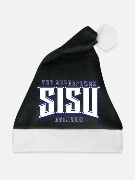 Inhalt Superpower-Logo-Druck - Weihnachtsmütze - Schwarz/Weiß