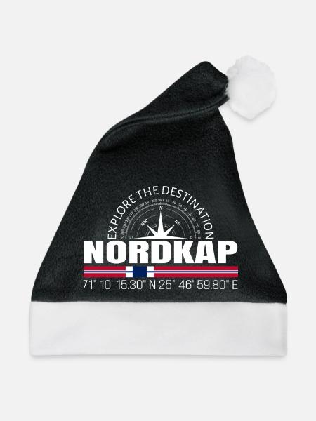 Nordkap - Weihnachtsmütze - Schwarz/Weiß - Vorne