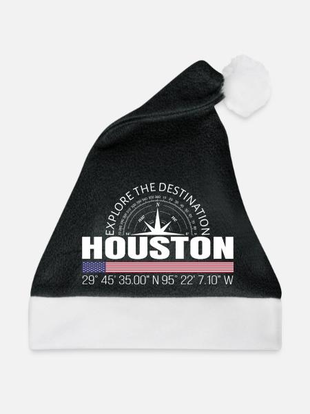Houston - Weihnachtsmütze - Schwarz/Weiß