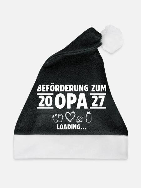 Beförderung zum Opa 2027 loading - Weihnachtsmütze - Schwarz/Weiß