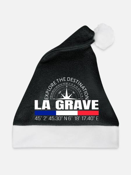 La Grave - Weihnachtsmütze - Schwarz/Weiß