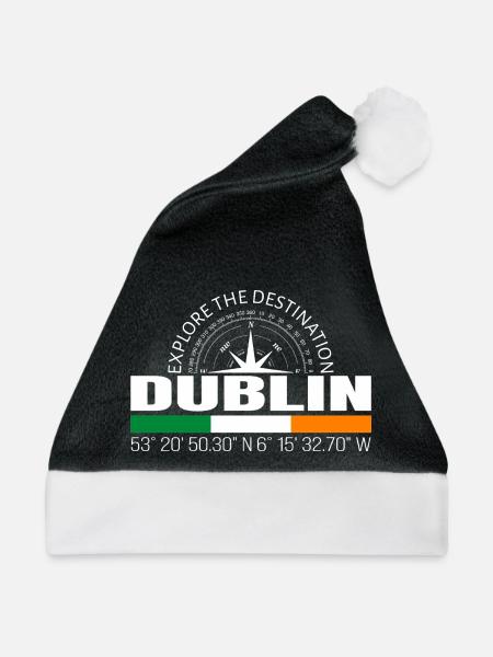 Dublin - Weihnachtsmütze - Schwarz/Weiß
