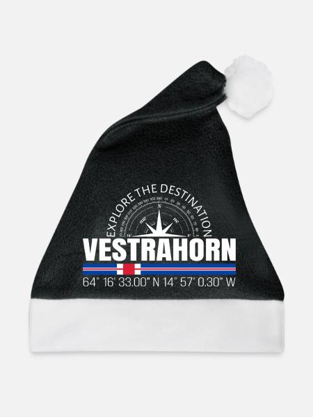 Vestrahorn - Weihnachtsmütze - Schwarz/Weiß