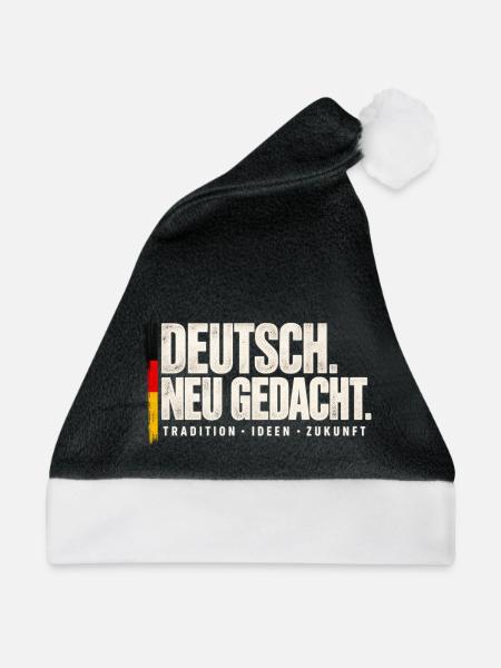 DEUTSCH. NEU GEDACHT. - Weihnachtsmütze - Schwarz/Weiß