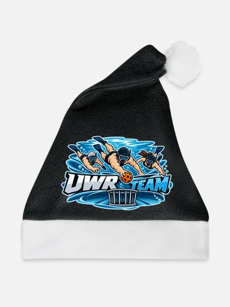 UWR Team Wasserrugby Logo - Weihnachtsmütze - Schwarz/Weiß