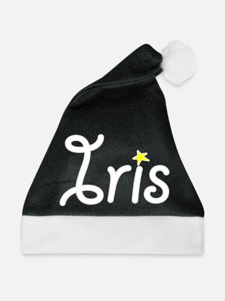 Iris - Weihnachtsmütze - Schwarz/Weiß - Vorne