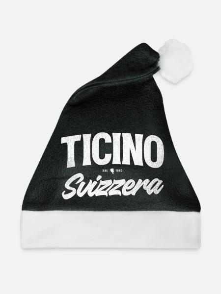 Ticino Schweiz Script Logo - Weihnachtsmütze - Schwarz/Weiß