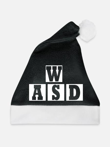 W A S D - Weihnachtsmütze - Schwarz/Weiß