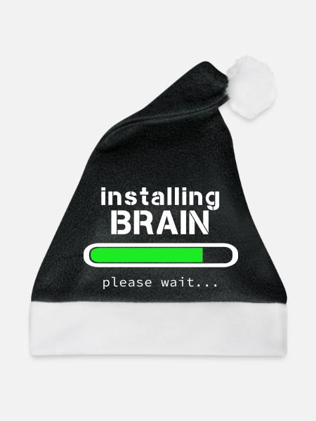 Installation von Brain - Weihnachtsmütze - Schwarz/Weiß - Vorne