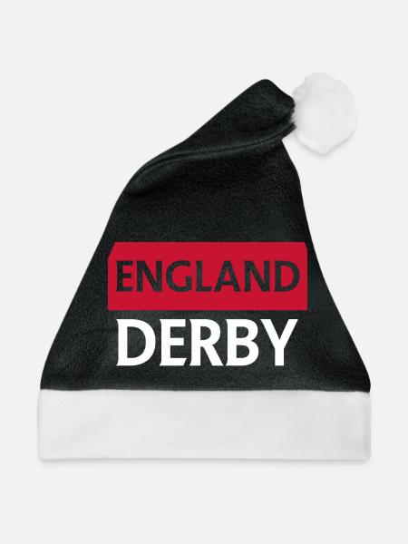 Englisches Derby Retro Design - Weihnachtsmütze - Schwarz/Weiß