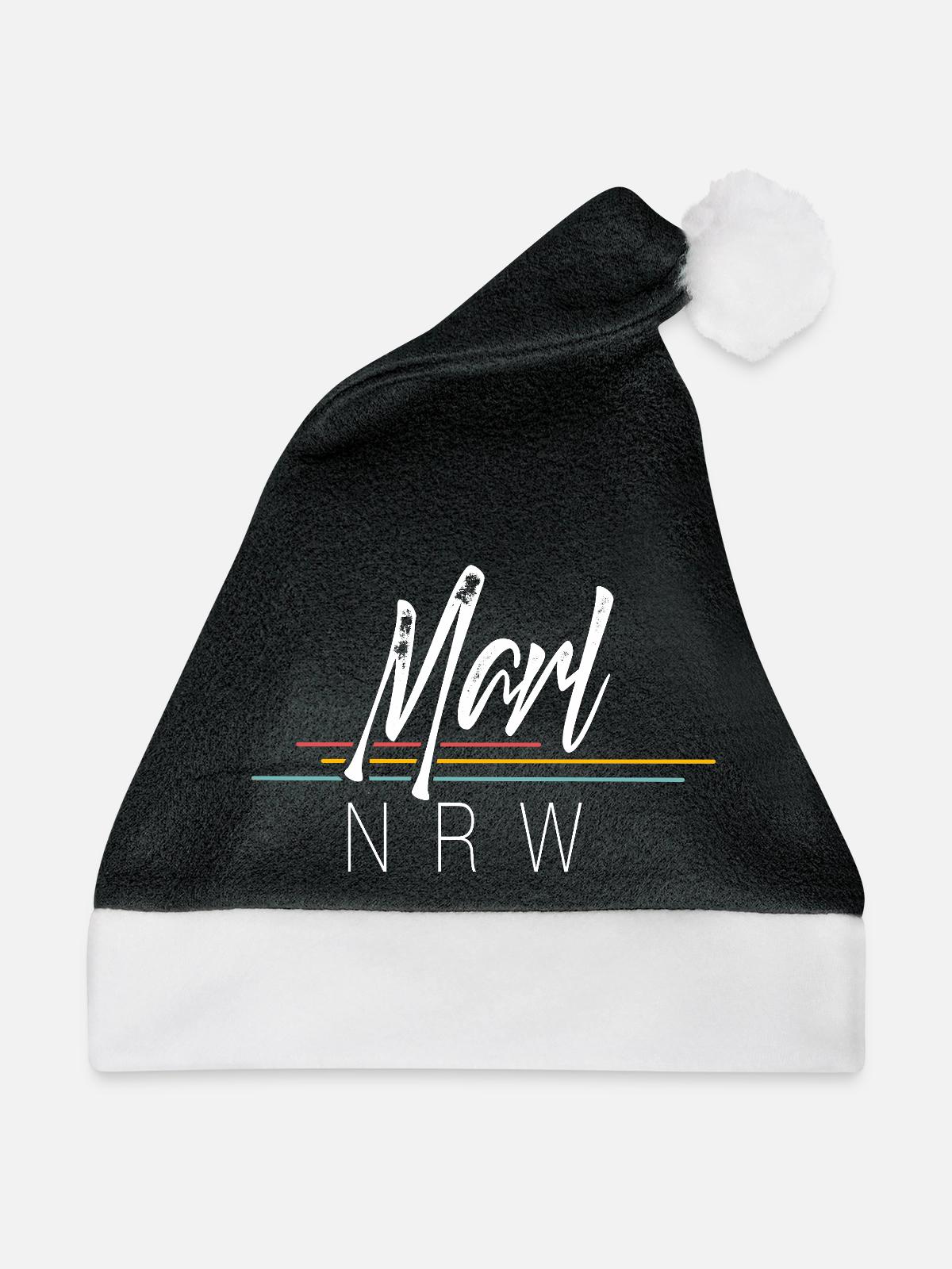 Marl - Weihnachtsmütze - Schwarz/Weiß - Vorne