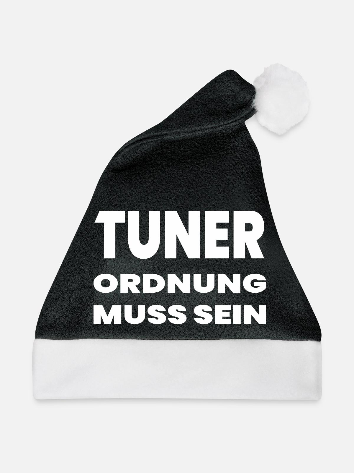 Tuner - Weihnachtsmütze - Schwarz/Weiß - Vorne
