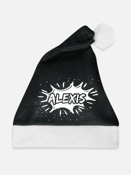 Geschenk Alexis - Weihnachtsmütze - Schwarz/Weiß