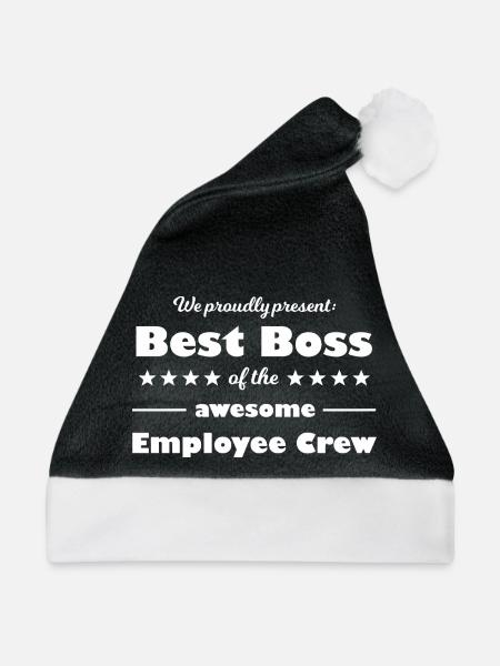 Bester Chef der großartigen Belegschaft - Weihnachtsmütze - Schwarz/Weiß