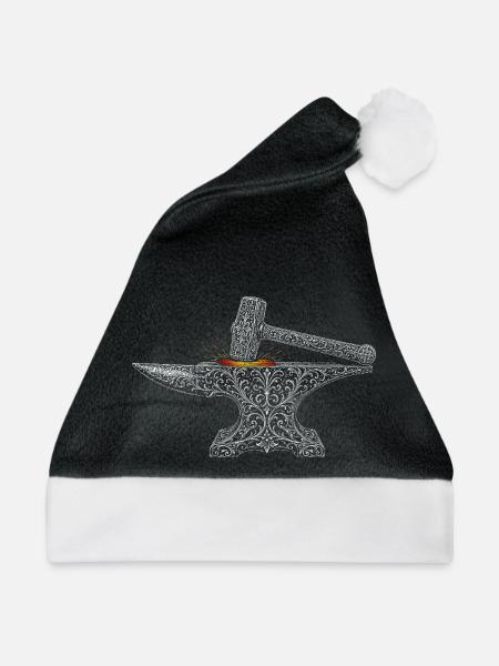 Schmied - Weihnachtsmütze - Schwarz/Weiß
