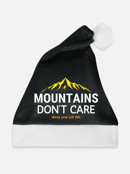 Berge kennen keinen Titel - Weihnachtsmütze - Schwarz/Weiß