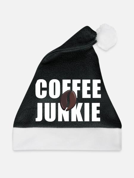 Coffee Junkie: Koffein-Liebe - Weihnachtsmütze - Schwarz/Weiß