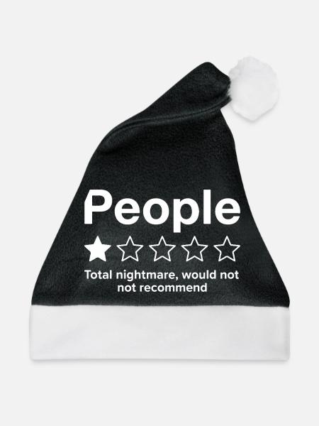 People One Star Total Nightmare - Weihnachtsmütze - Schwarz/Weiß