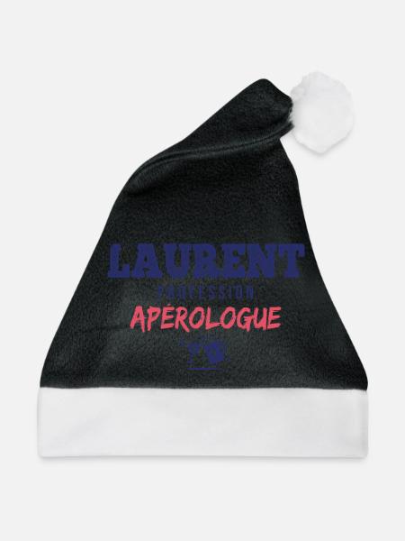Laurent Aperologue – Humor Apéro - Weihnachtsmütze - Schwarz/Weiß